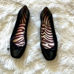 Stuart Weitzman black leather ballet flats